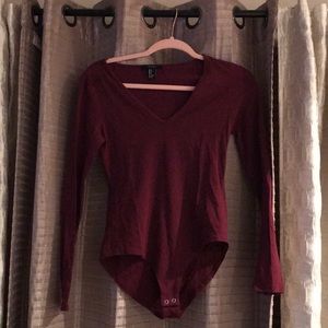 Forever 21 maroon bodysuit